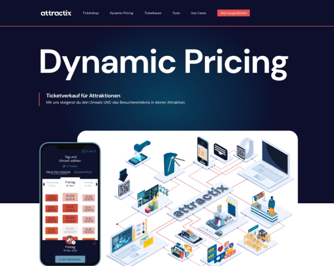 Startseite von attractix